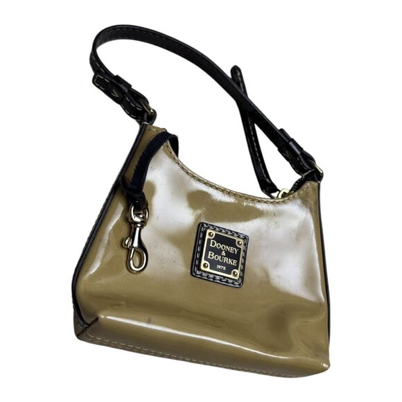 DOONEY & BOURKE Bitsy Bag VINTAGE Mini Patent LEATHER Purse - Picture 1 of 5